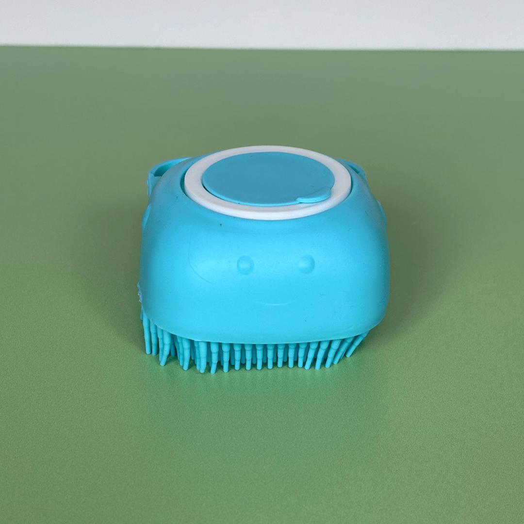 Bonnie Woof Blue Dog Shampoo Brush