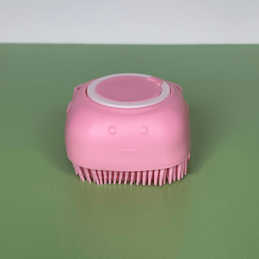 Bonnie Woof Pink Dog Shampoo Brush