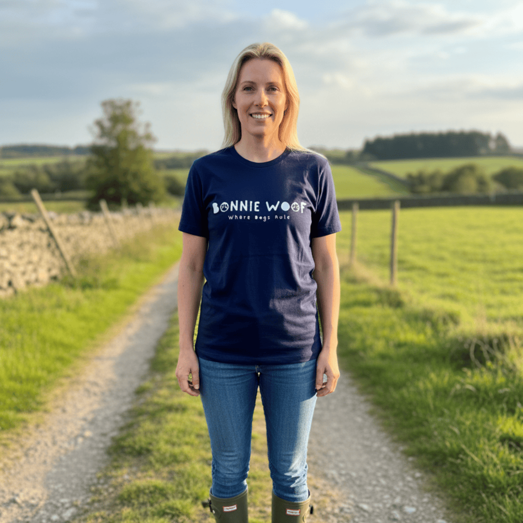 Bonnie Woof T-SHIRT Navy / S Bonnie Woof T-shirt