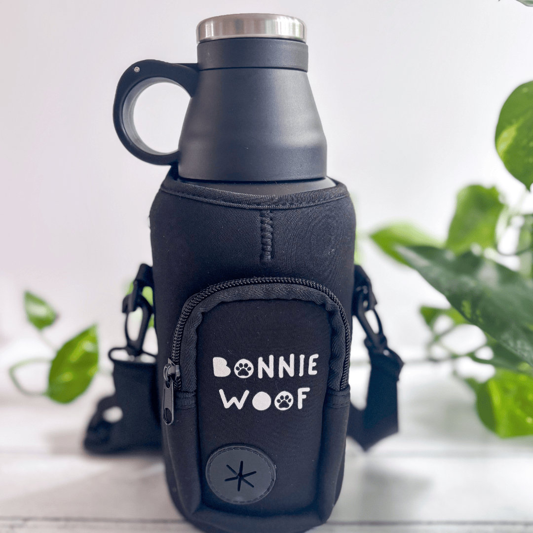 Bonnie Woof Black/Silver 3-in-1 Water Bottle