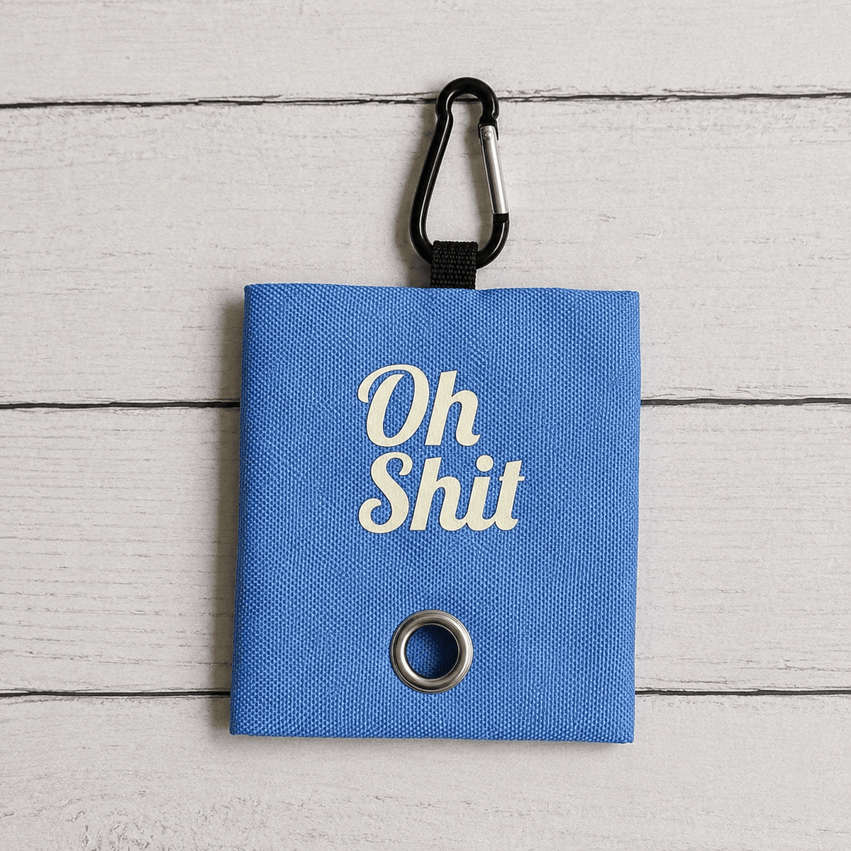 Bonnie Woof Sky Blue Canvas Dog Poop Bag Dispenser