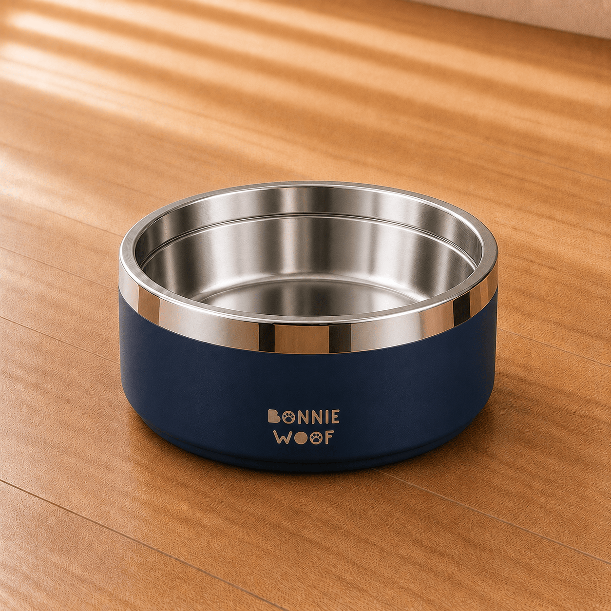 Bonnie Woof Dark Blue / 16cm (35oz) Dog Bowl