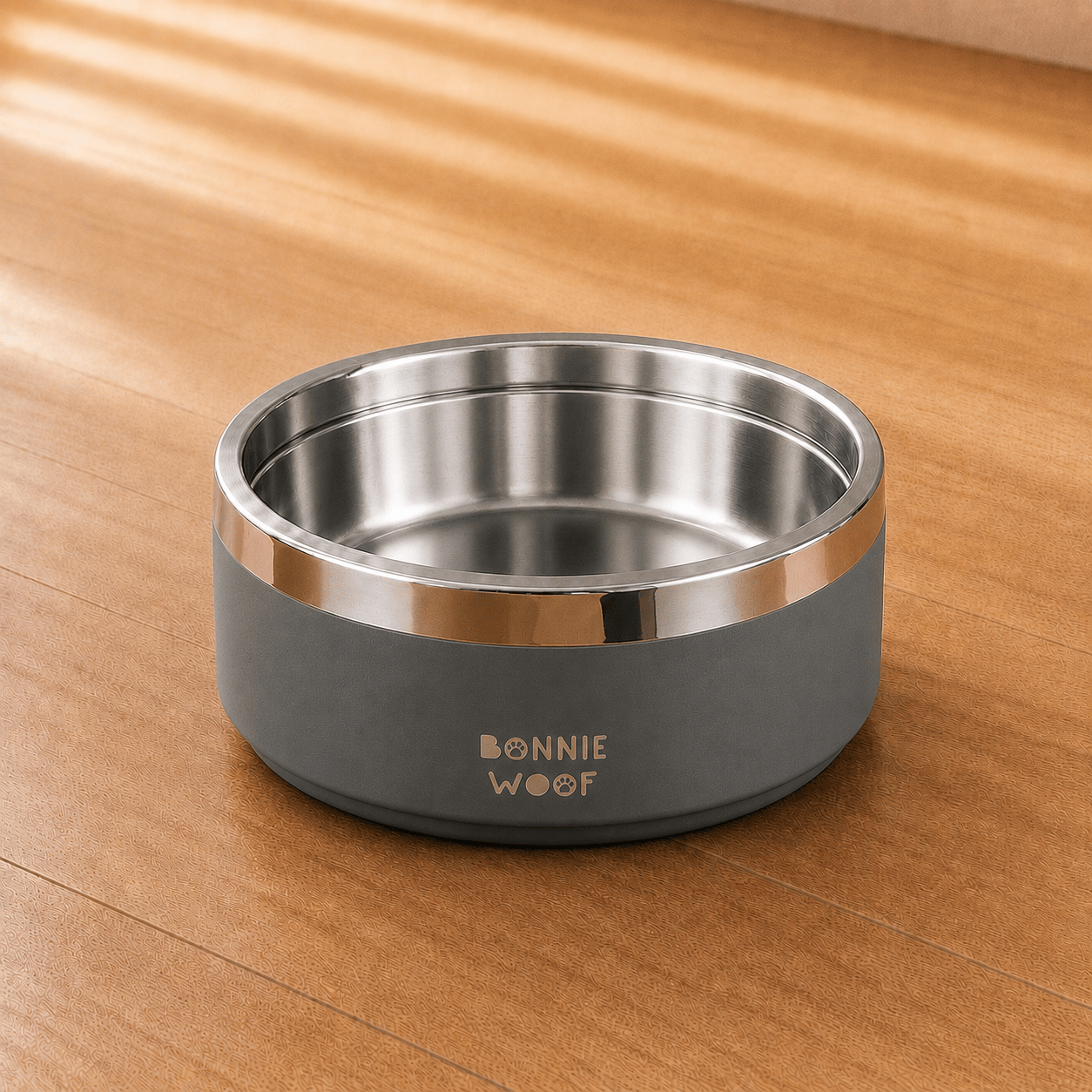 Bonnie Woof Grey / 16cm (35oz) Dog Bowl