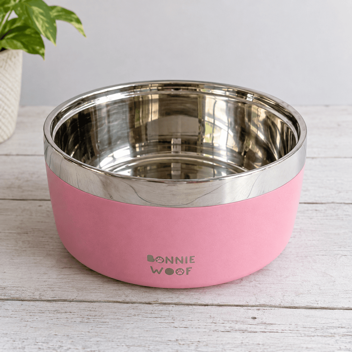 Bonnie Woof Pink / 16cm (35oz) Premium Dog Bowl