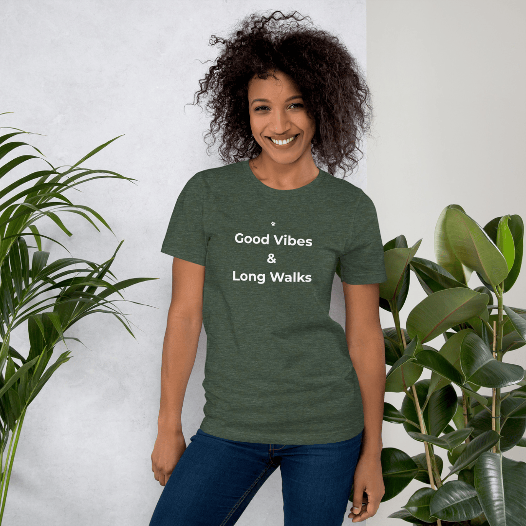 Bonnie Woof T-SHIRT Heather Forest / S Good Vibes T-shirt