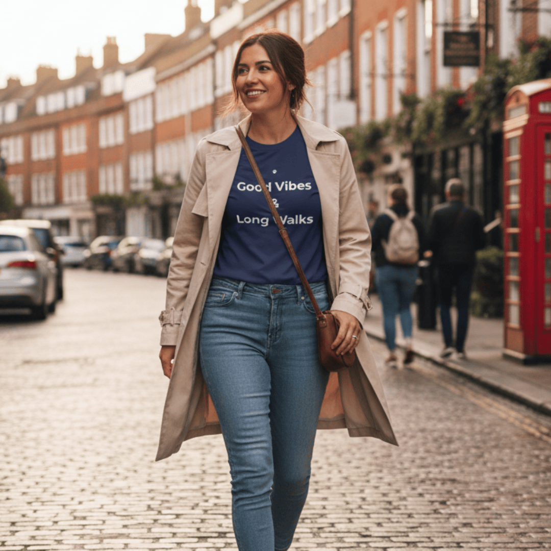 Bonnie Woof T-SHIRT Navy / S Good Vibes T-shirt