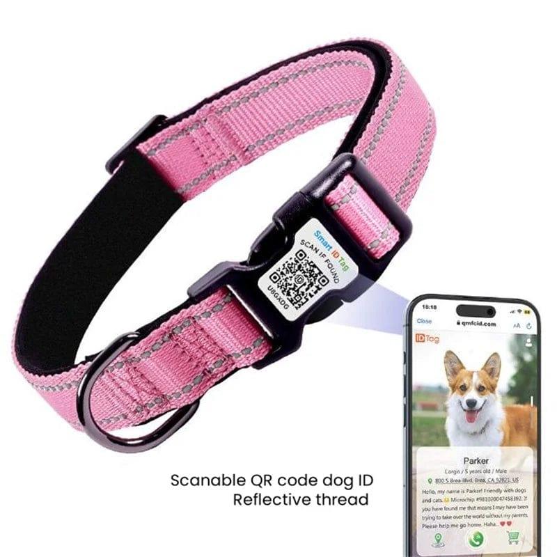 Bonnie Woof QR Code Dog Collar