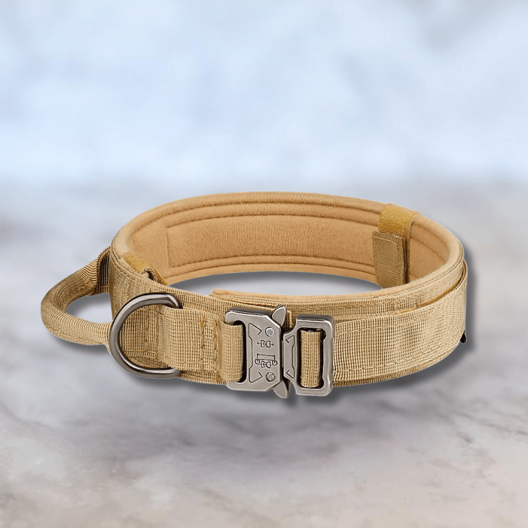 Bonnie Woof Khaki / M (36-48cm) Tactical Dog Collar