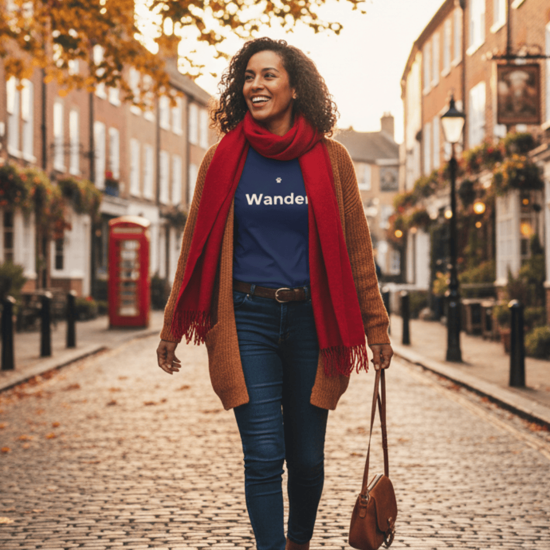 Bonnie Woof T-SHIRT Navy / S Wander T-shirt