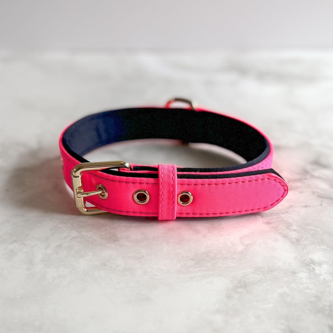 Bonnie Woof Pink / S (25-33cm) Waterproof Dog Collar