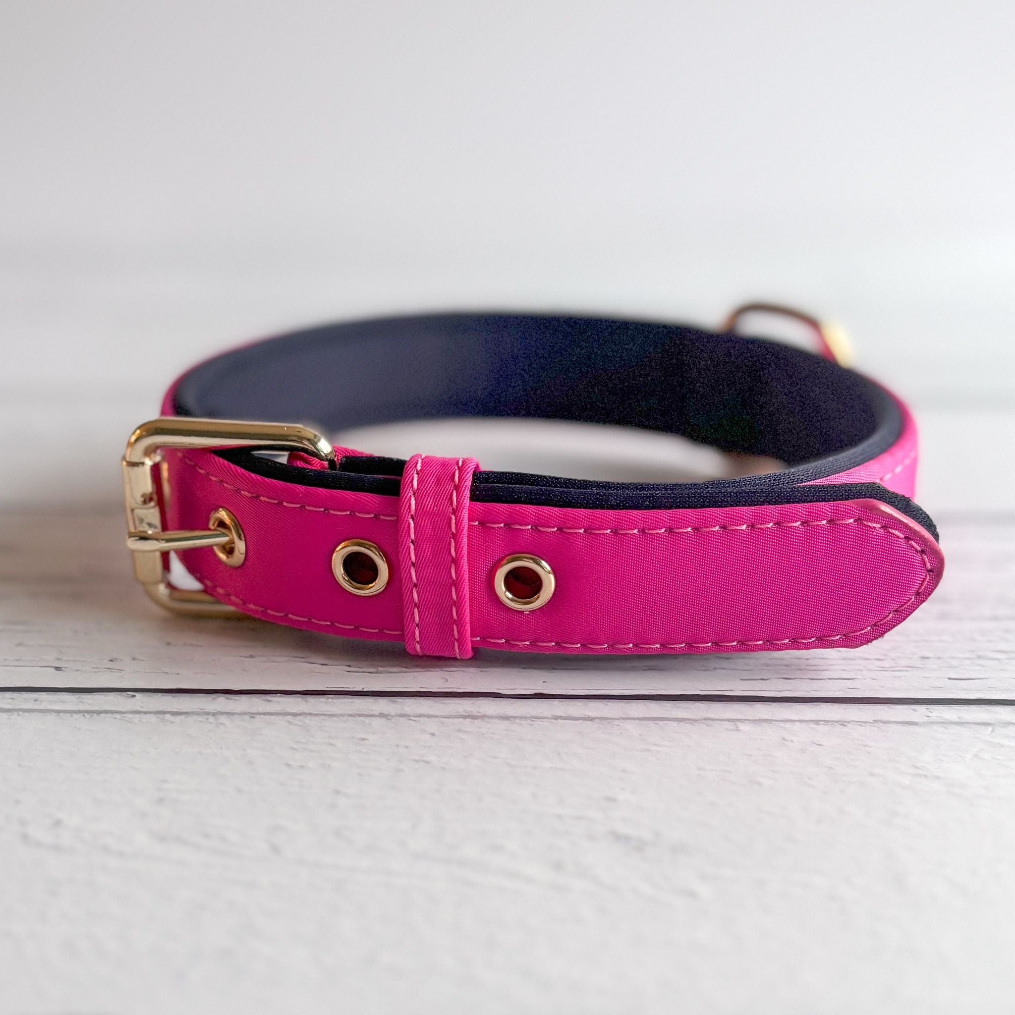 Bonnie Woof Rose Red / S (25-33cm) Waterproof Dog Collar