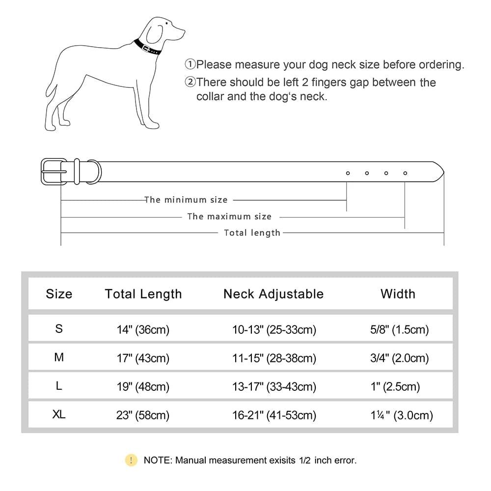 Casper Dog Collar Size