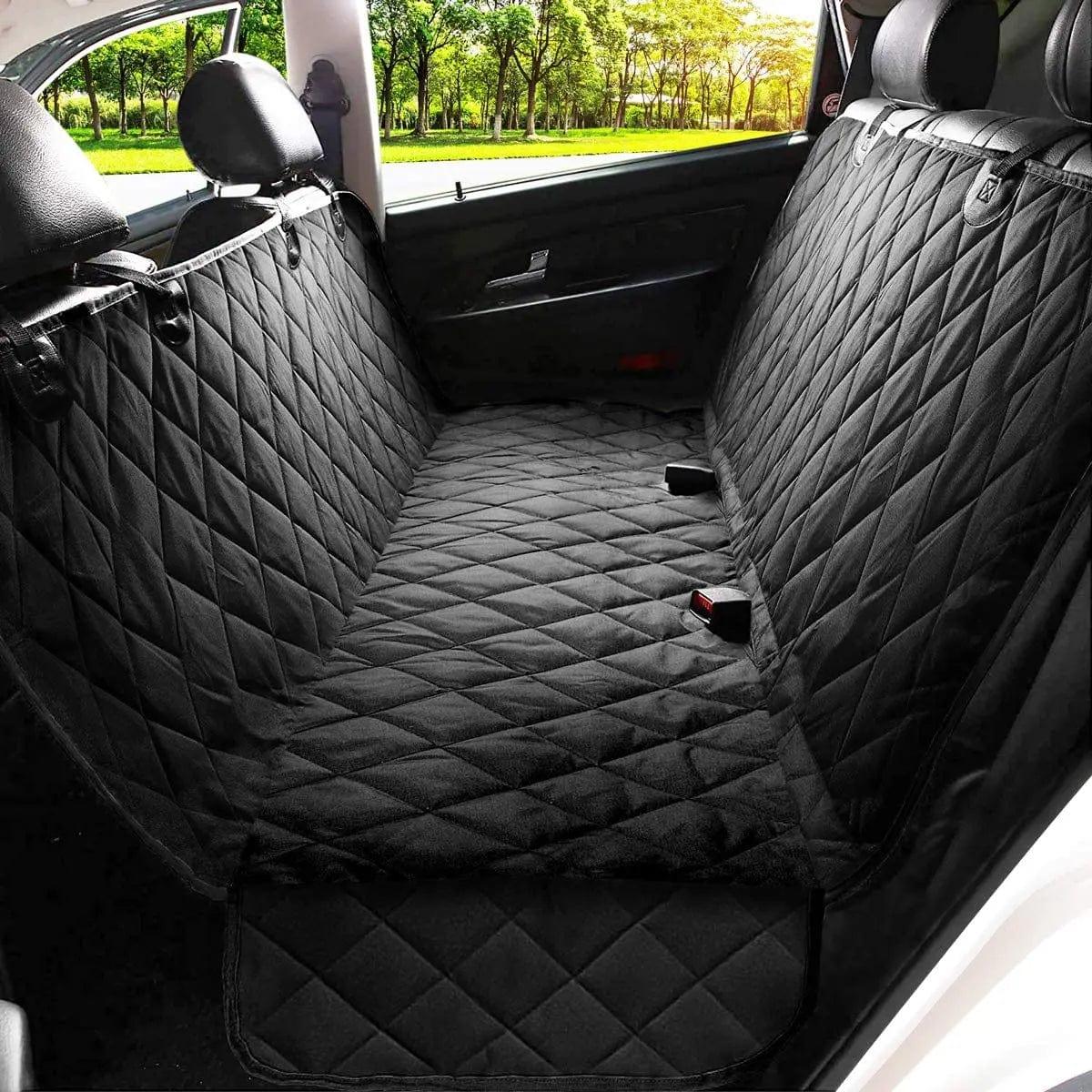 Bonnie Woof Black / 147cm deep x 137cm wide Waterproof Dog Car Seat Cover