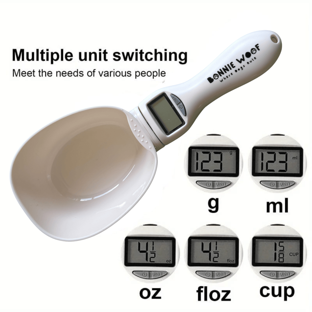 Bonnie Woof White Digital Measuring Scoop