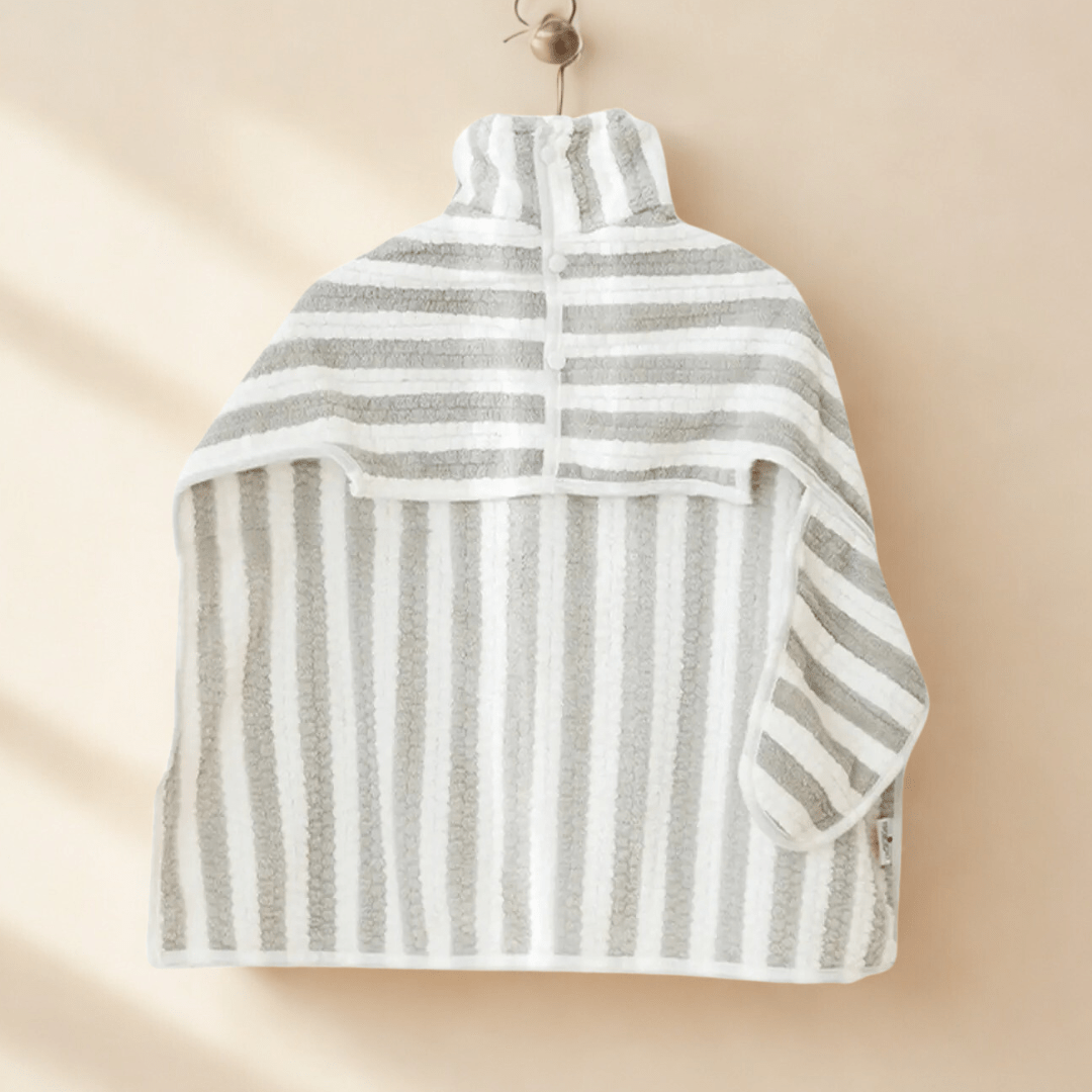 Bonnie Woof Grey & White / Small Dog Drying Robe