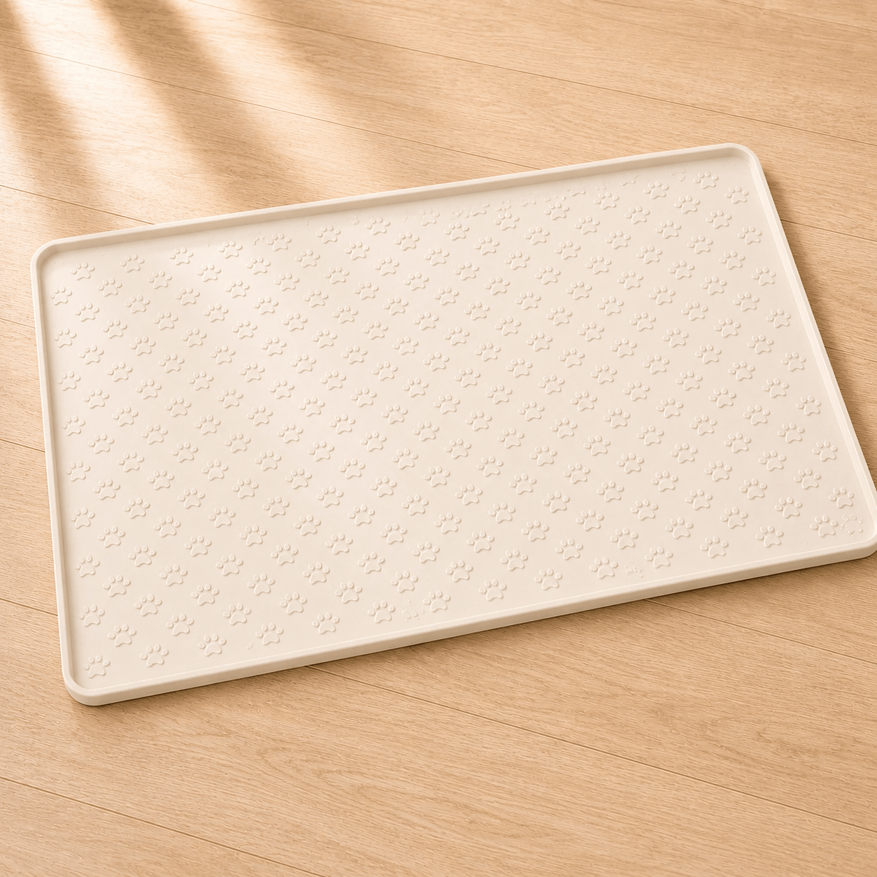 Bonnie Woof Cream / M 48x30cm Dog Feeding Mat