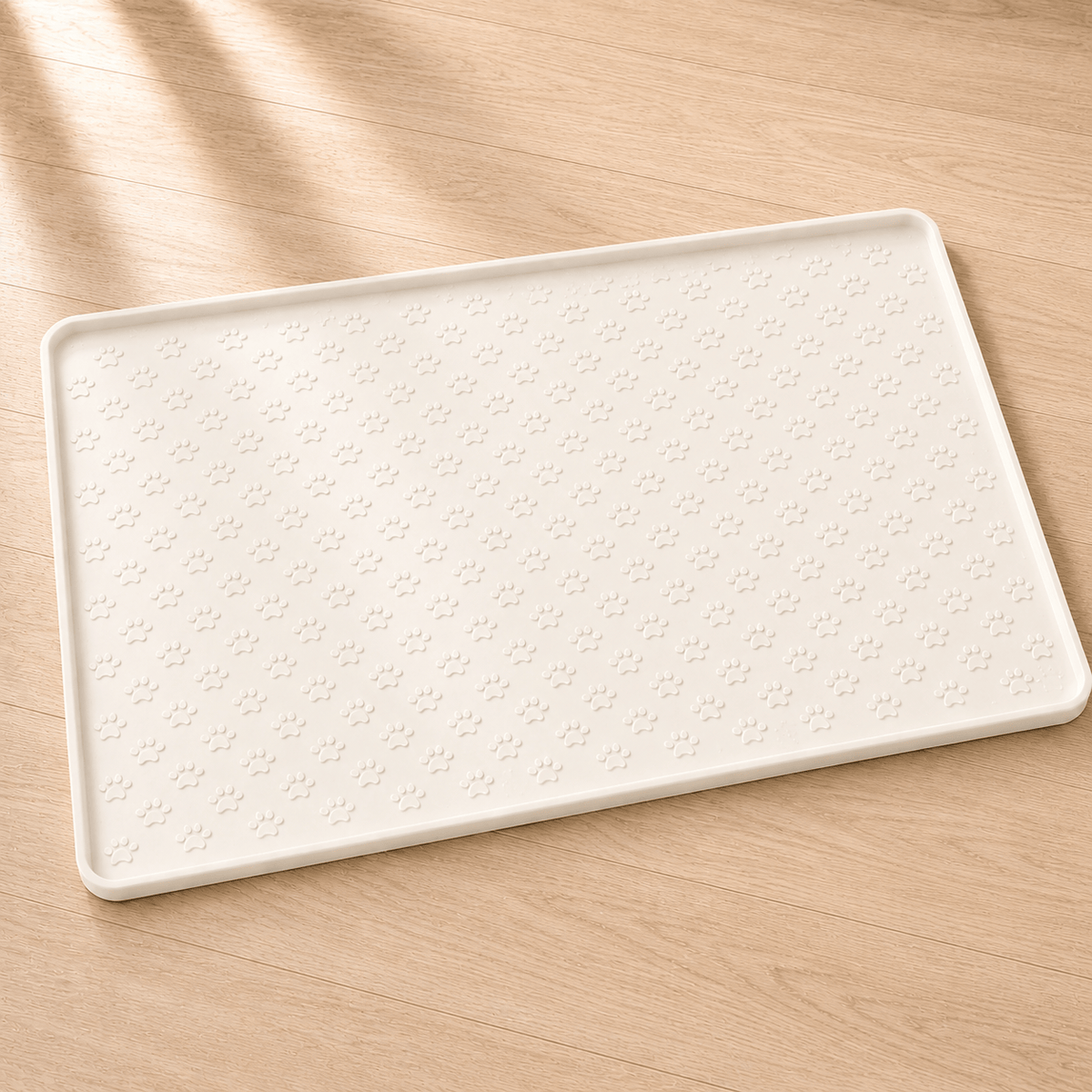 Bonnie Woof Cream / M 48x30cm Dog Feeding Mat