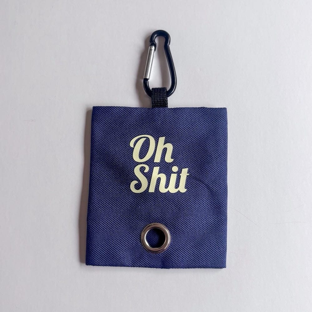 Bonnie Woof Navy Navy Canvas Dog Poop Bag Dispenser