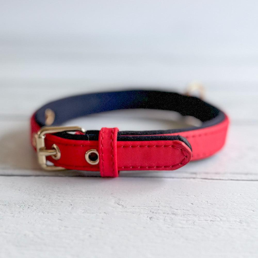 Bonnie Woof Red / S Waterproof Dog Collar