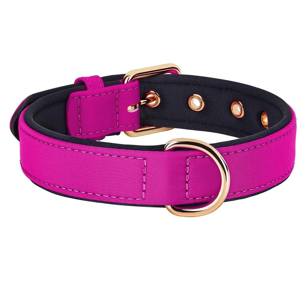 Bonnie Woof Rose Red / S Waterproof Dog Collar